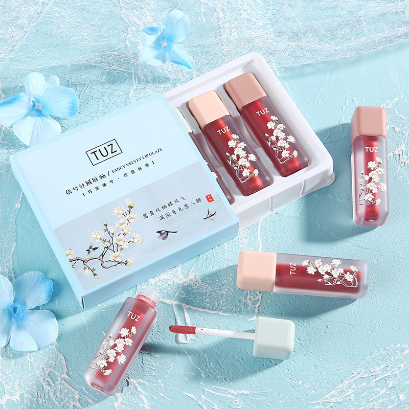 [Hàng mới về] Set 3 Son Kem Lì Mịn Mượt Như Nhung Lâu Trôi Dưỡng Ẩm Và Không Làm Khô Môi | BigBuy360 - bigbuy360.vn