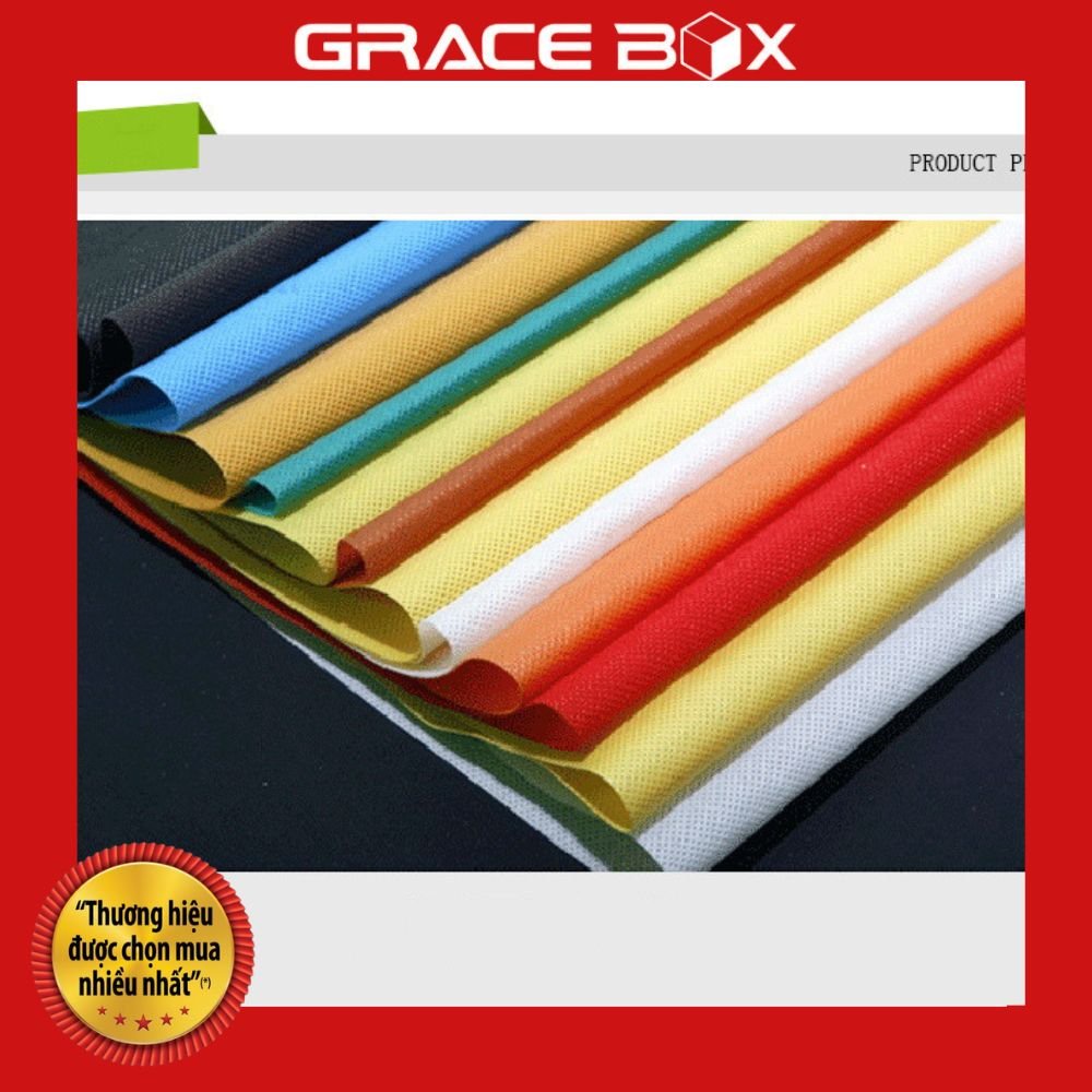 Túi Vải Không Dệt Quai Hột Xoài Ép Biên Chắc Chắc - Siêu Thị Bao Bì Grace Box