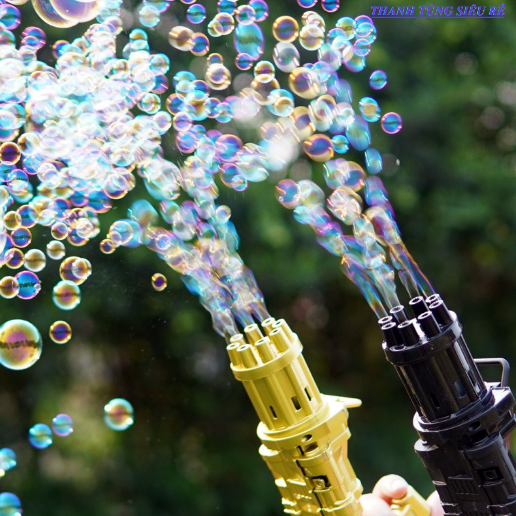 Súng Bắn Bong BóngFREESHIP Súng Thổi Bong Bóng Xà Phòng Ngoài Trời Cho Trẻ Em