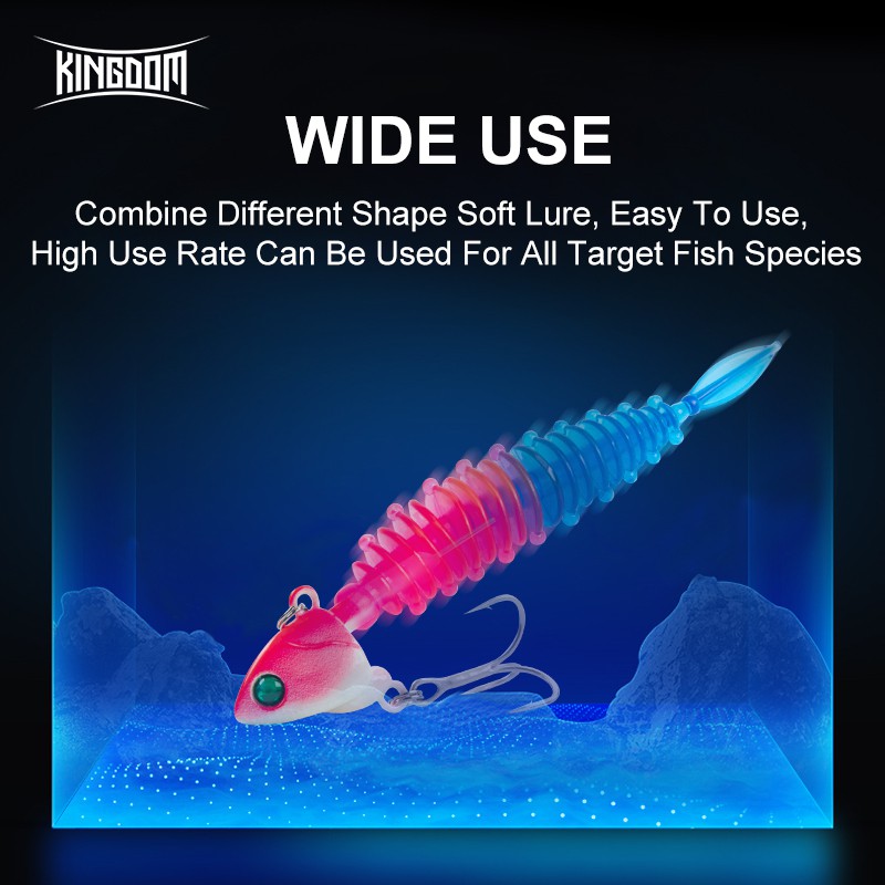 Mồi câu cá nhân tạo Kingdom mềm 7g 10.5g 28g 40g 50g 60g chất lượng cao