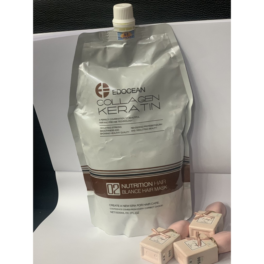 Ủ tóc  COLLAGEN KERATIN EDOCEAN PHỤC HỒI TÓC SIÊU MƯỢT 1000ML