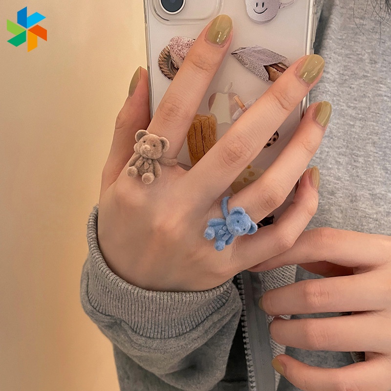 Nhẫn Hở Hình Gấu Cocoa Dễ Điều Chỉnh JP6