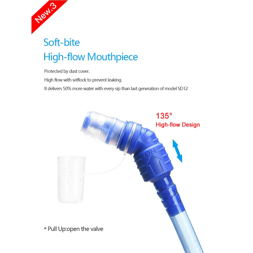 Túi đựng nước AONIJIE SD51 1L 1.5L 2L 3L có van điều chỉnh lưu lượng cao