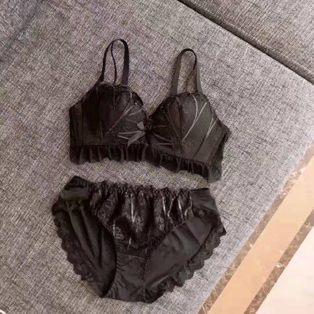 Bộ Đồ Lót Ren Màu Trơn Gợi Cảm Cho Nữ | BigBuy360 - bigbuy360.vn