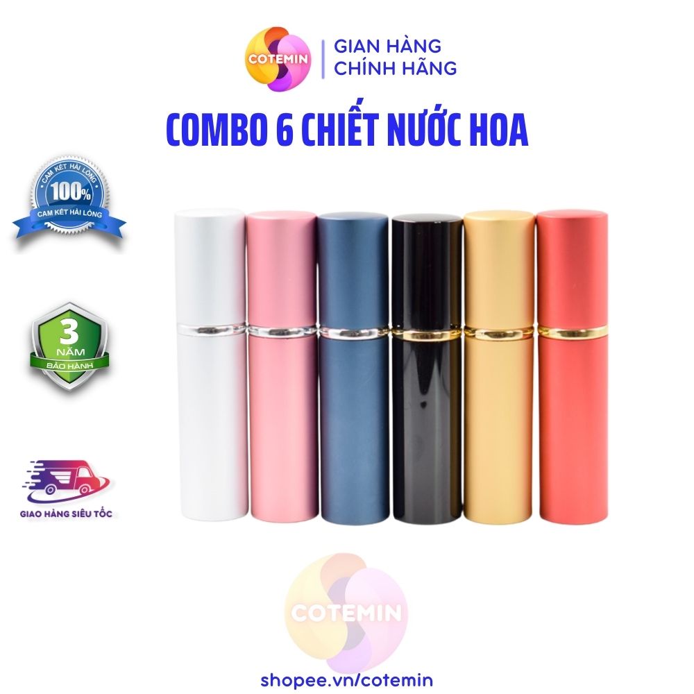 Chai Chiết Nước Hoa Loại Lọ 10ml Chai To Nhôm Nhám Nhiều Màu COTEMIN