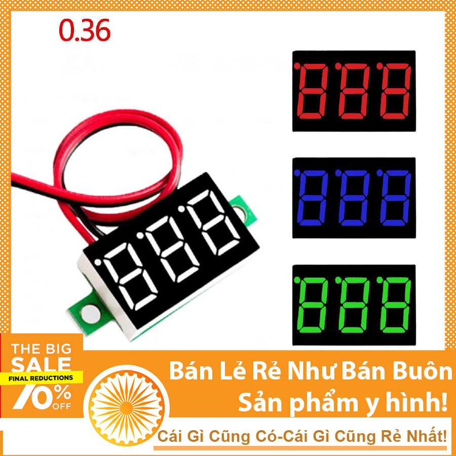 Vôn kế DC mini 0.36 inch 4-30v