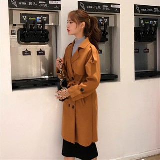 [HÀNG ORDER] Áo khoác măng tô thắt đai basic UL032-1
