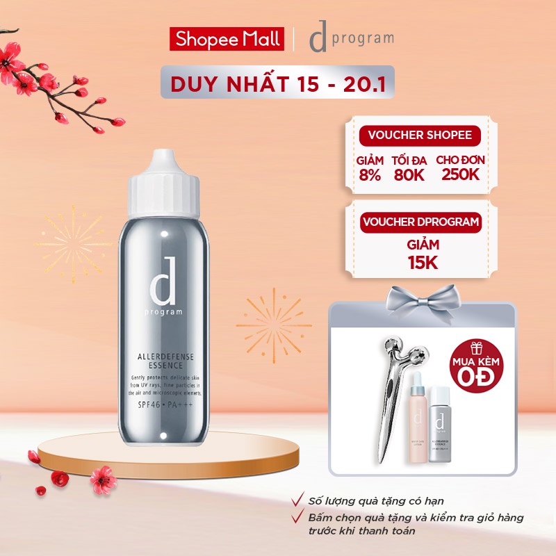 Essense chống nắng kiềm dầu SPF50+ PA+++ d program Allerdefense Essense 40ml_18113