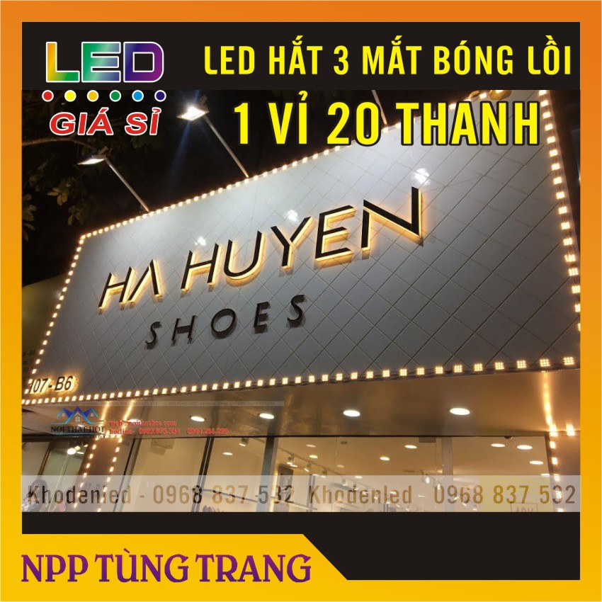 Dây led 3 hàng siếu sáng dùng hắt trần, quấn cây, trang trí chống nước hàng loai 1