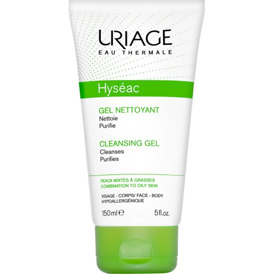 URIAGE Gel rửa mặt dành cho da dầu, da mụn &amp; da hỗn hợp HYSEAC GEL NETTOYANT 150ML