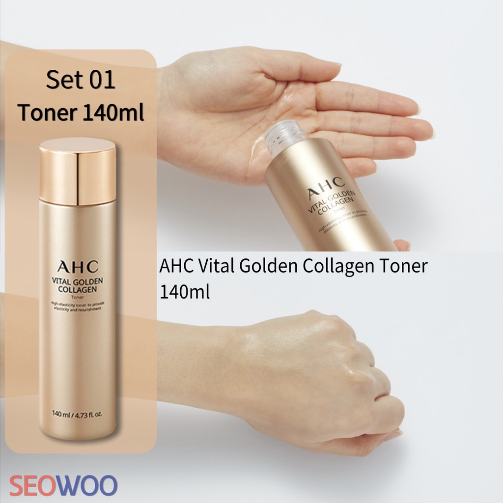 Bộ 5 Sản Phẩm Chăm Sóc Da Items / Ahc Vital Collagen Vàng Đặc Biệt