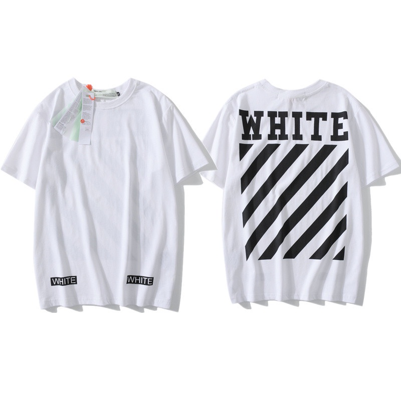 Áo Thun Tay Ngắn In Hoạ Tiết Off White Thời Trang Dành Cho Cặp Đôi