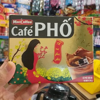 Cà Phê Phố Sữa Đá Hộp 10 gói x 24g