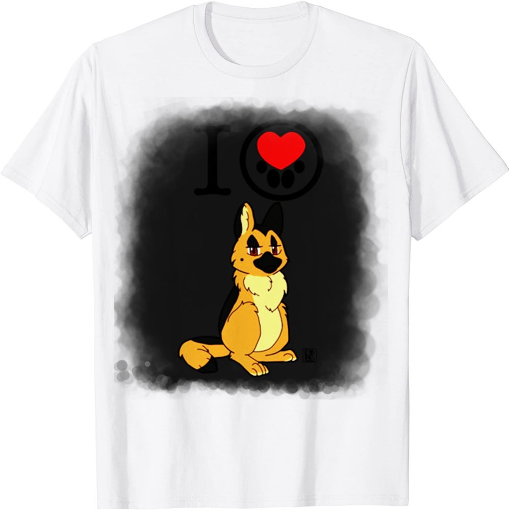 Áo Thun In Hình - I Heart Furbag Người chăn cừu Đức TB i I Heart Furbag Người chăn cừu Đức TB i - TH