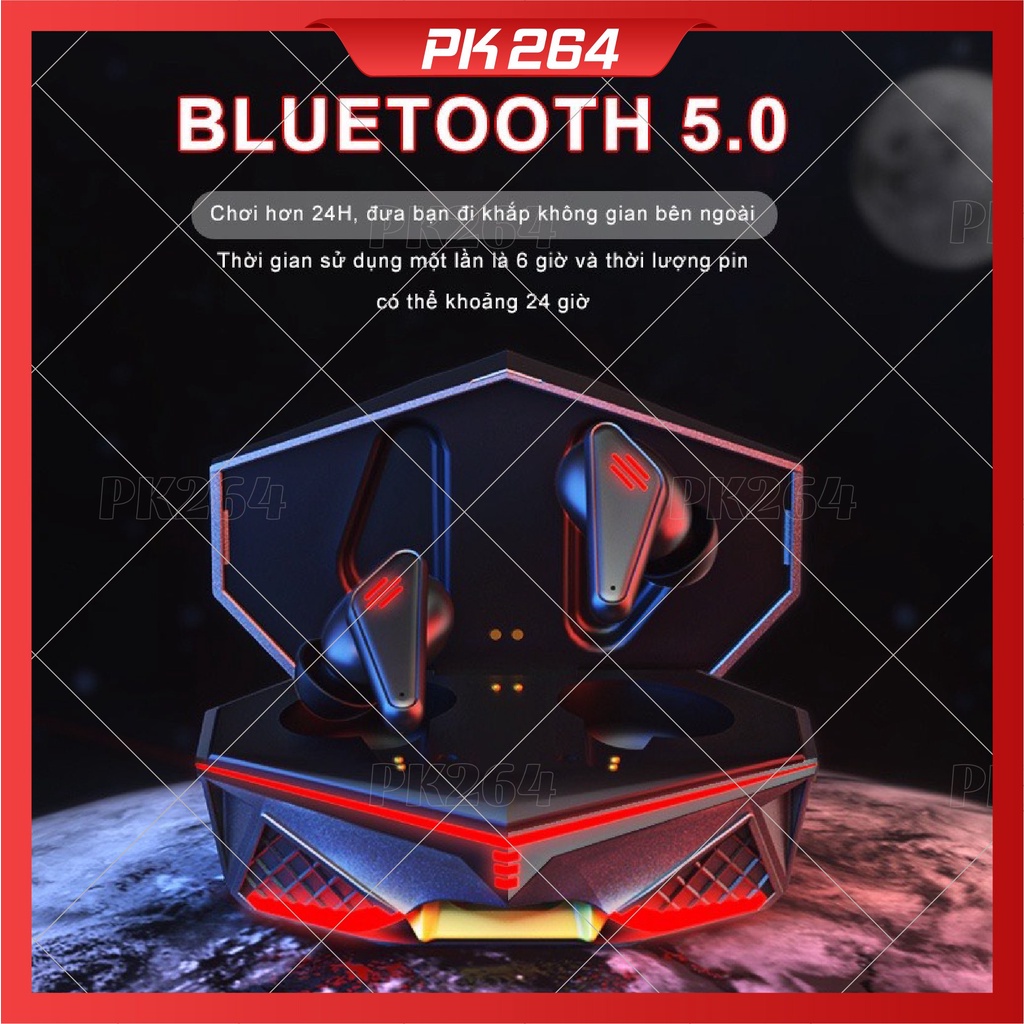 Tai nghe bluetooth gaming K98 chính hãng Tai nghe không dây chơi game có mic chống ồn pin trâu độ trễ thấp