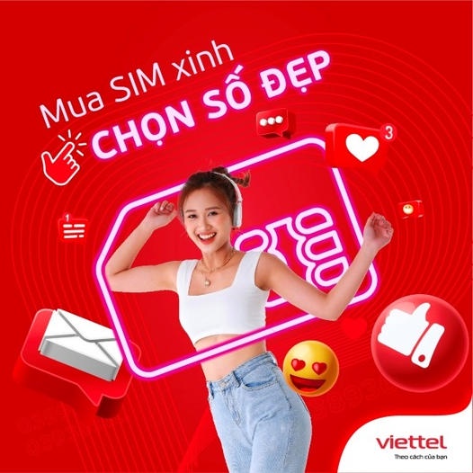 Sim viettel số đẹp phôi 3g chưa kích hoạt