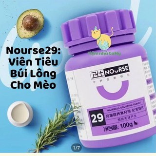 Nourse 29- viên tiêu búi lông cho mèo- 200 viên