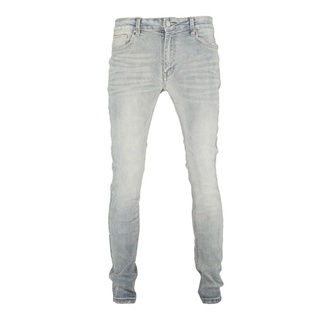 Quần Jean Nam TLB Màu Xanh Nhạt, Kiểu Trơn Chất Jeans Co Giãn Bền Màu Không Phai