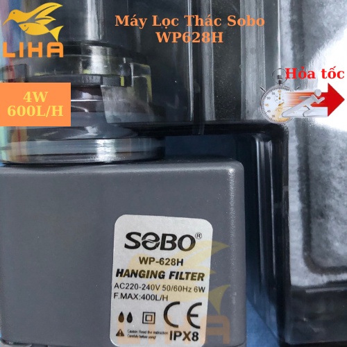 Lọc Thác Sobo WP-618H |WP-628H | WP-638H - Lọc Nước Cho Bể Cá Để Bàn