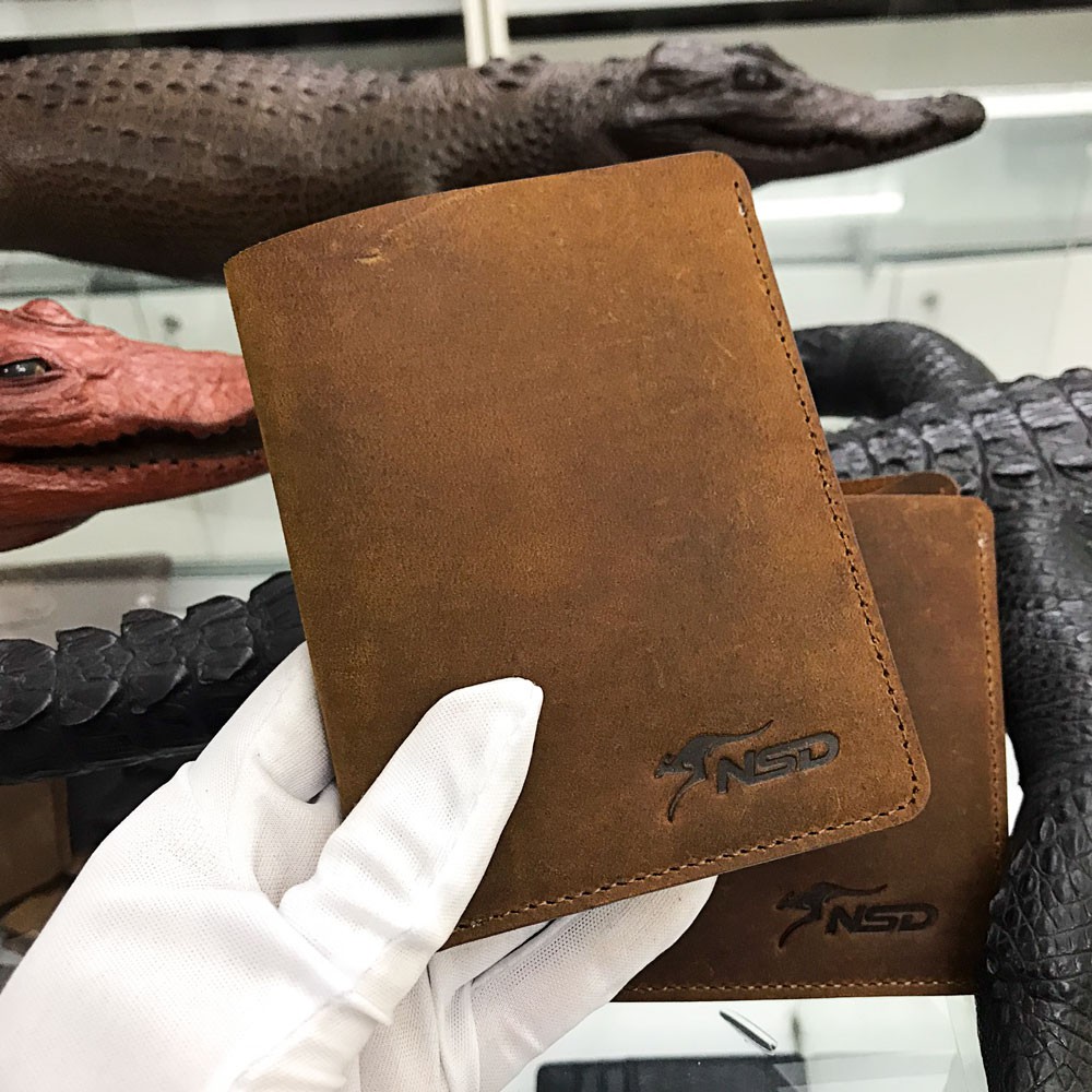 Ví Da Nam Đứng - Ví Da Bò Sáp Cao Cấp (VDSD_01)