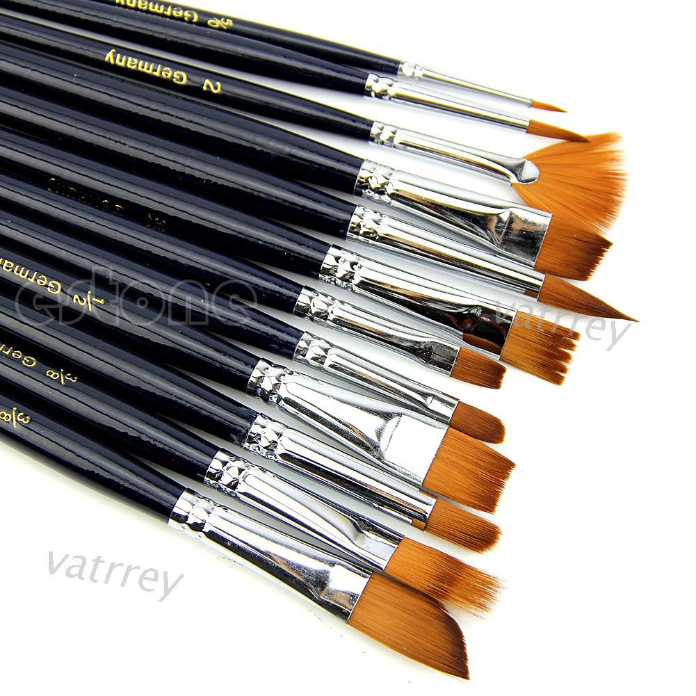 Set 12 Cọ Vẽ Tranh Sơn Dầu Chuyên Nghiệp