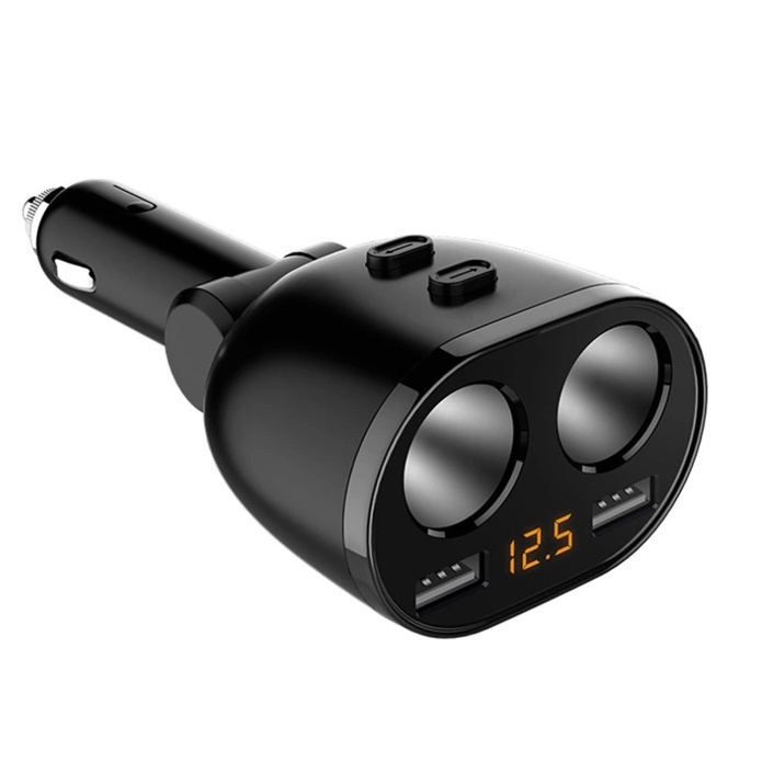 Bộ chia tẩu HYUNDAI chia 2 nguồn tẩu, 2 cổng sạc 3.1Amax - HY16