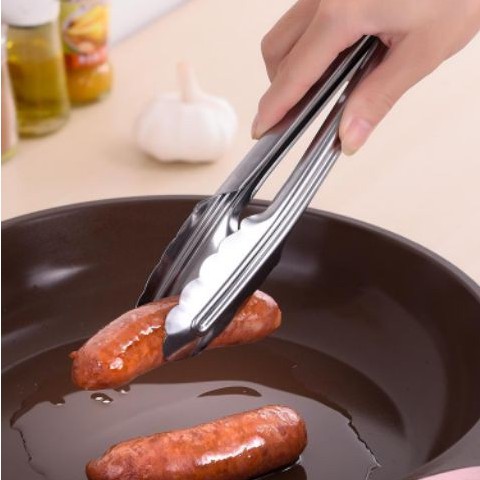 Kẹp inox gắp thức ăn, đồ nóng, đá 88104