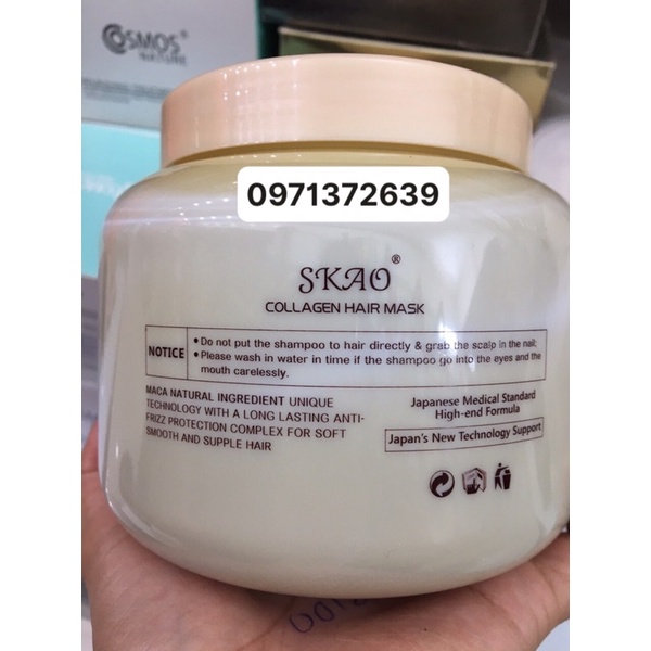 Hấp tóc collagen skao siêu phục hồi cấp tốc 900ml