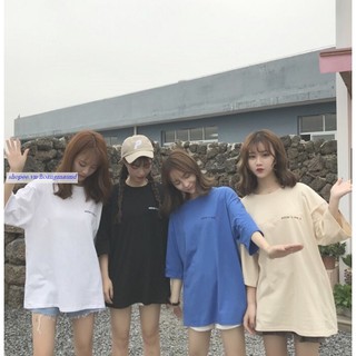 Freeship đơn 99k_ áo thun tay lỡ in chữ ngực . .