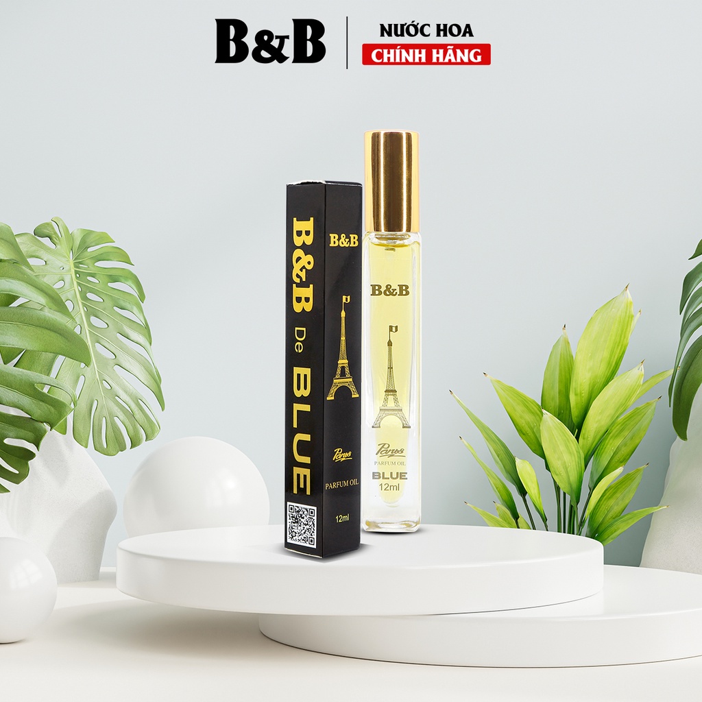 Tinh dầu nước hoa nam B&amp;B de Blue EDP 12 ml lưu hương lâu lịch lãm phong cách Pháp