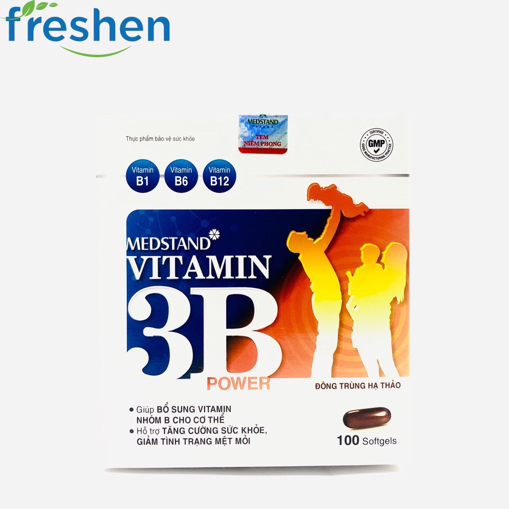 MEDSTAND VITAMIN 3B POWER - giúp bổ sung vitamin nhóm B (B1,B6,B12) cho cơ thể.