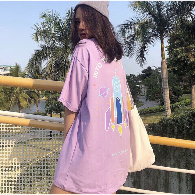 [FREESHIP ĐƠN TỪ 50K] Áo phông tím vũ trụ Love HSU0719