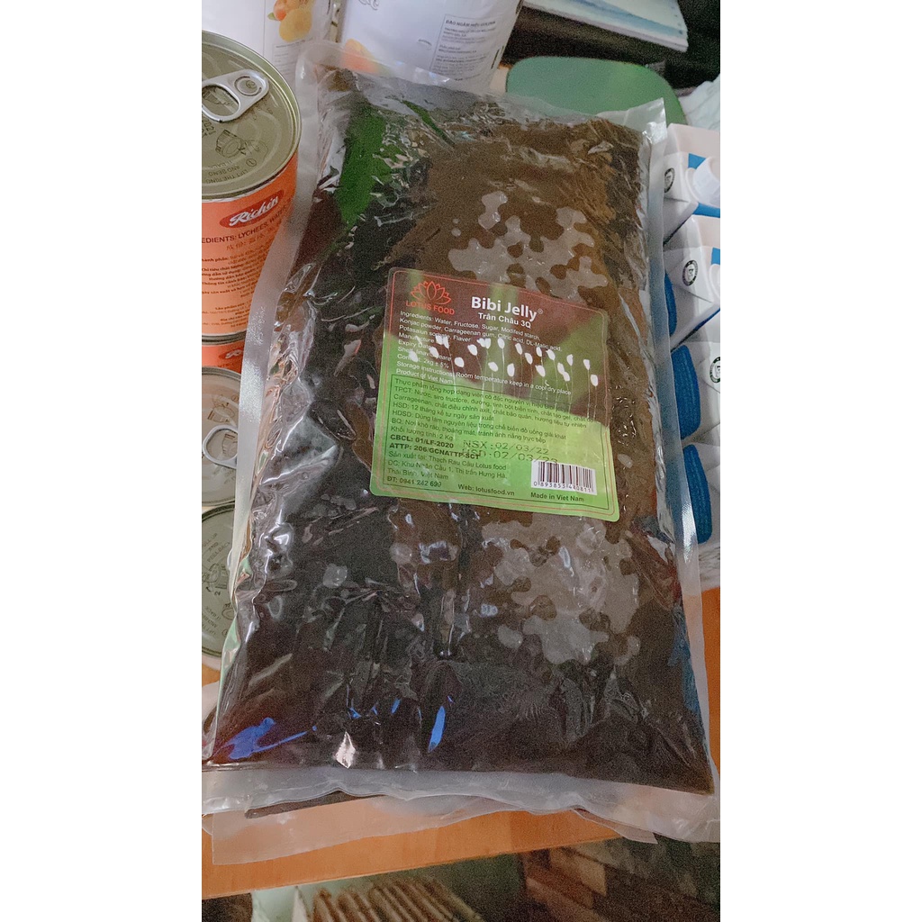 Thạch Ngọc Trai  Trắng, Caramen Bibi Gói 2kg