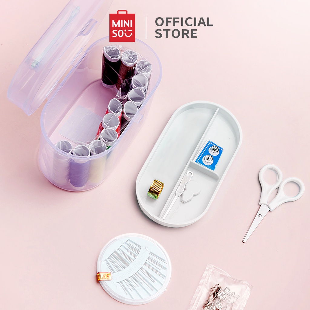 [Mã LIFECPMALL giảm 12% đơn 250K] Bộ dụng cụ may vá 3 món Miniso (Nhiều Màu) - Hàng Chính Hãng