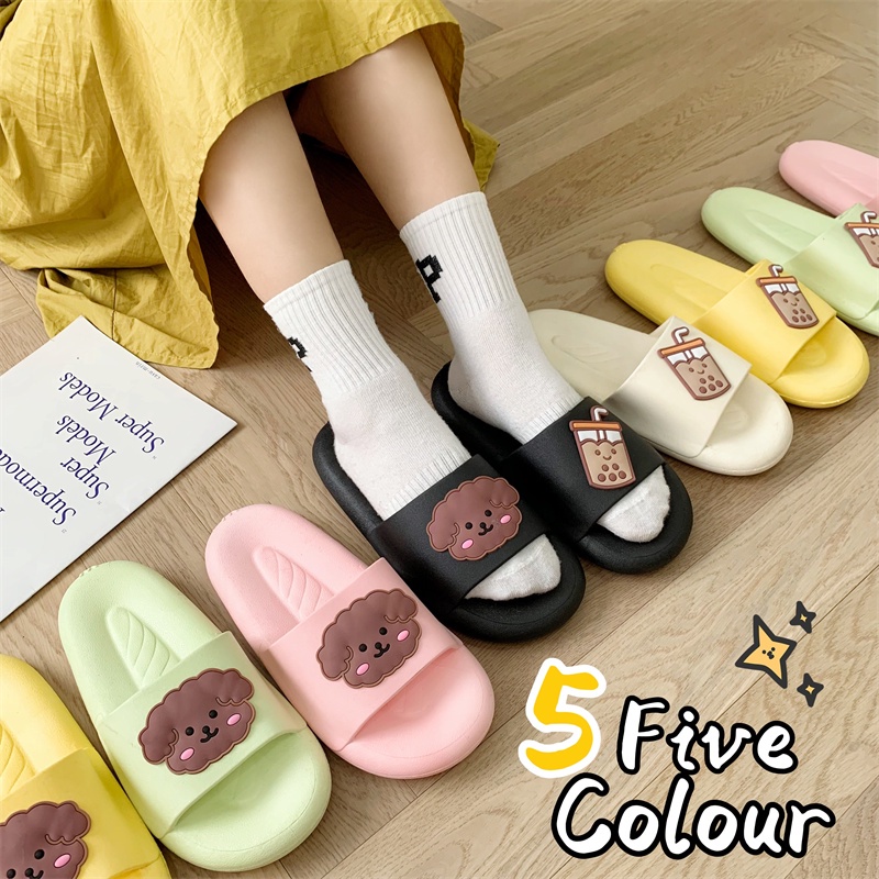 JY501-C3   -dép bánh mì đúc liền đế dày dặn chống trơn