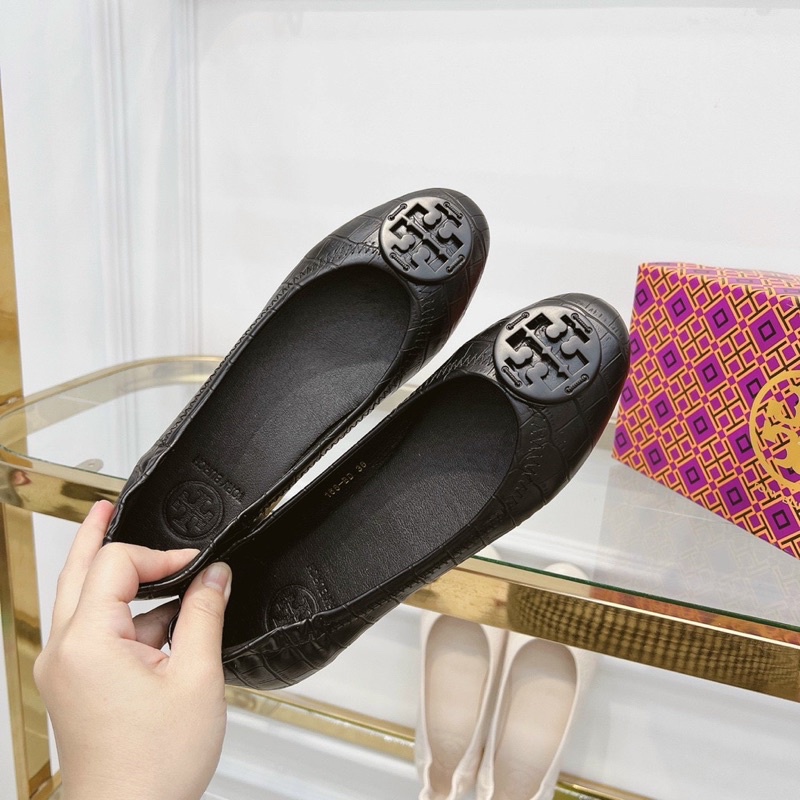 Giày bệt tory gót chun fullbox