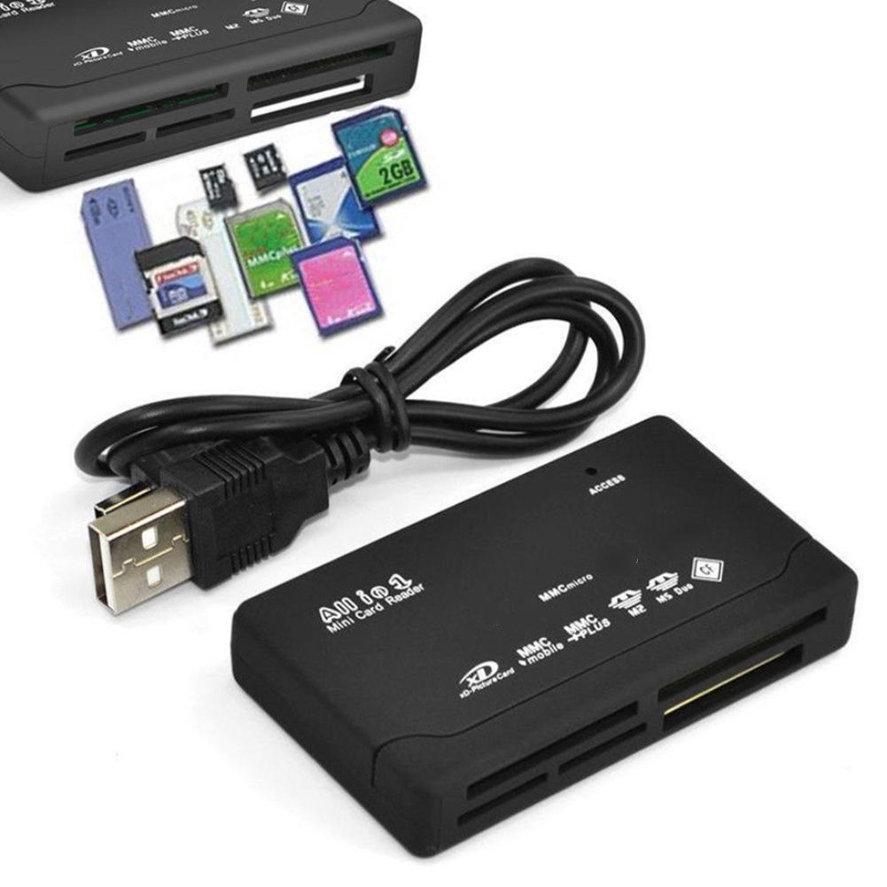 All in One 1 Memory Card Reader USB External SD SDHC Micro M2 CF MMC MS Min N5M8