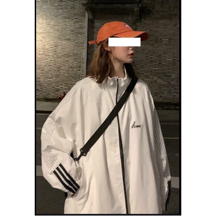 Áo khoác nam nữ unisex form rộng dây kéo họa tiết chữ vải dù 2 lớp phong cách Hàn Quốc  - ĐĂNG QUANG FASHION