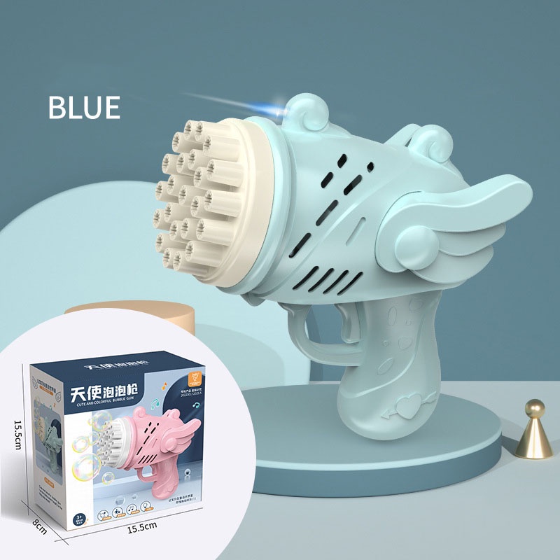 Súng Bắn Bong Bóng Cute Thiên Thần Tự Động Thổi Bong Bóng Xà Phòng