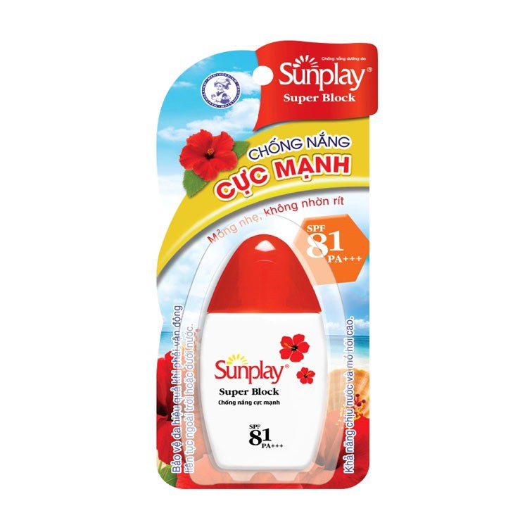 Kem sữa chống nắng Sunplay Super Block chống nắng cực mạnh  SPF81 PA++++ 30g