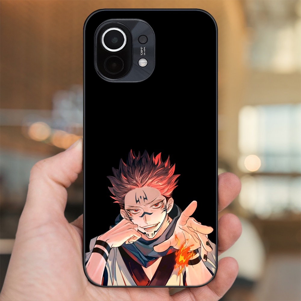 Ốp lưng Xiaomi Mi 11 viền đen in hình Yuji Jujutsu Kaisen