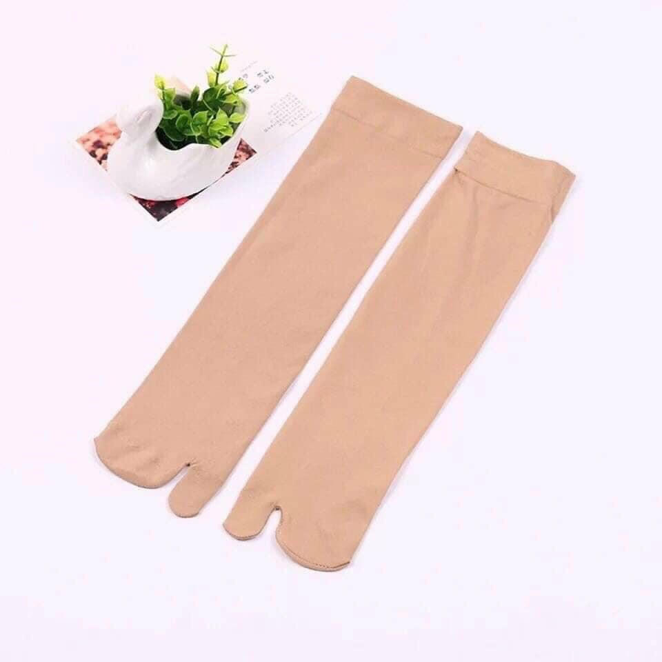 Vớ nữ💙QUÀ TẶNG 10K💙Combo 10 vớ da xỏ ngón Nữ 100 % Thun Cotton Cao Cấp