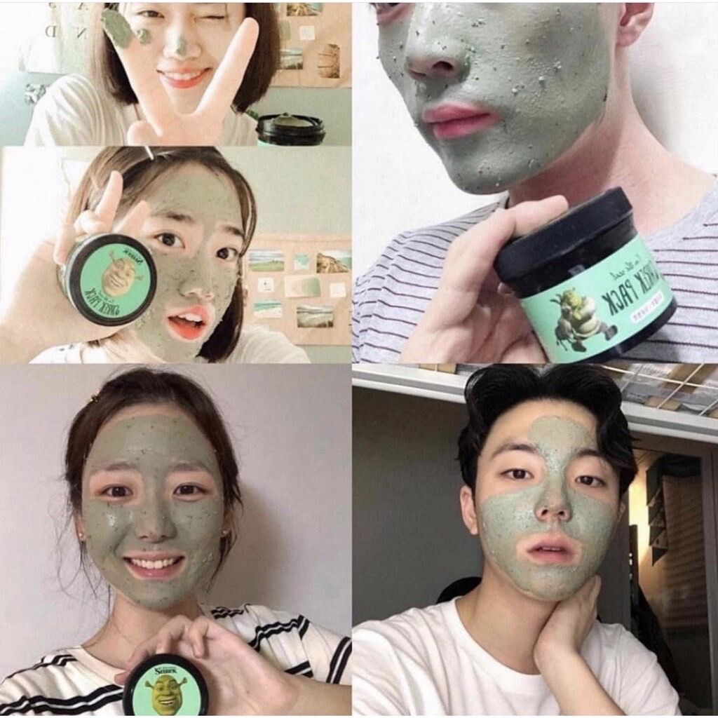 Mặt nạ đất sét bạc hà hà rau má SHERK DREAMWORKS