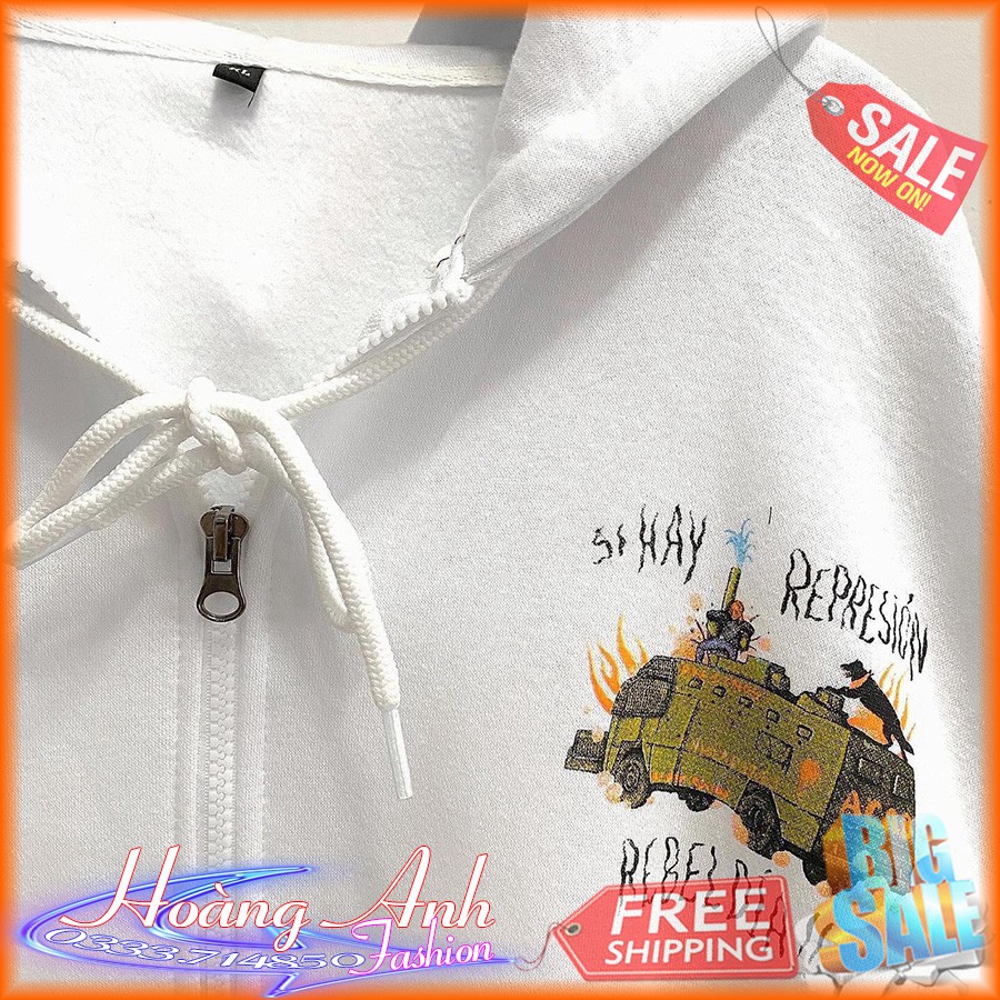 𝐅𝐑𝐄𝐄𝐒𝐇𝐈𝐏_ÁO HOODIE - ÁO KHOÁC NỈ Dây Kéo Tank (HD1330 - Ảnh Thật) | BigBuy360 - bigbuy360.vn
