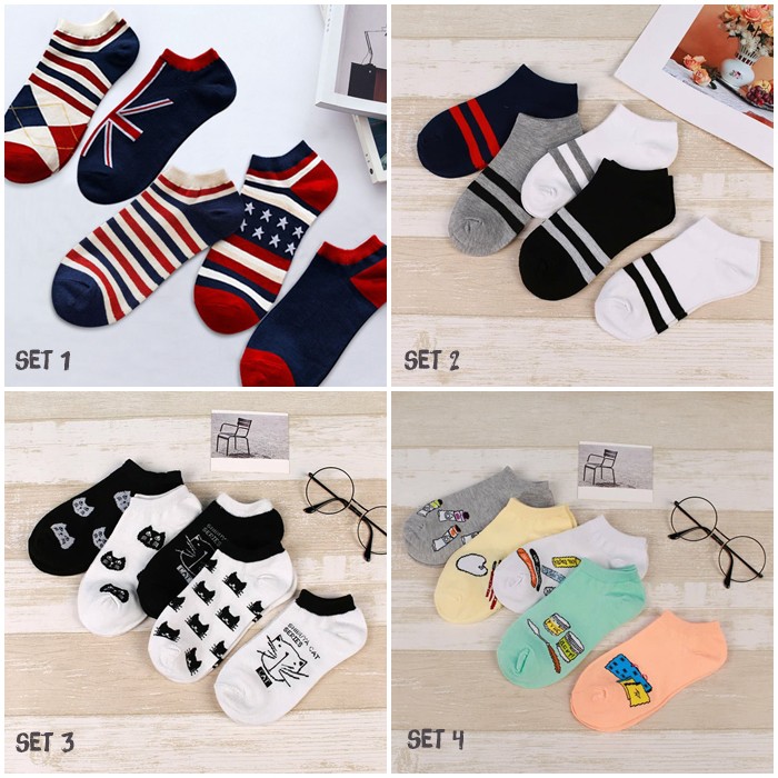 Set 5 đôi vớ tất Hàn - Có nhiều set để chọn