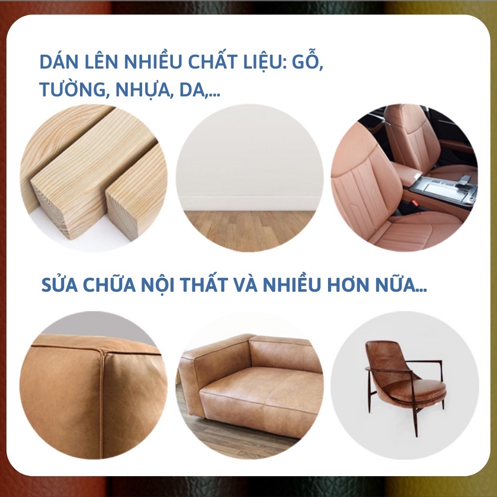 Da dán ghế da PU tự dính sửa ghế sofa cỡ lớn, nội thất, đồ da