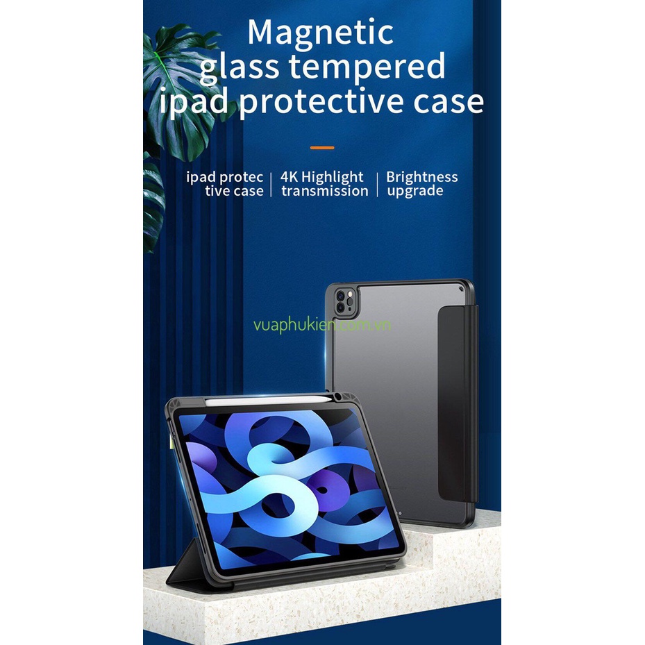 Bao da nam châm 2 trong 1 Wiwu Magnetic Separation Folio cho iPad Pro 11 inch 2020/2021 M1/Air 3/4 (10.5/10.9")/10.2