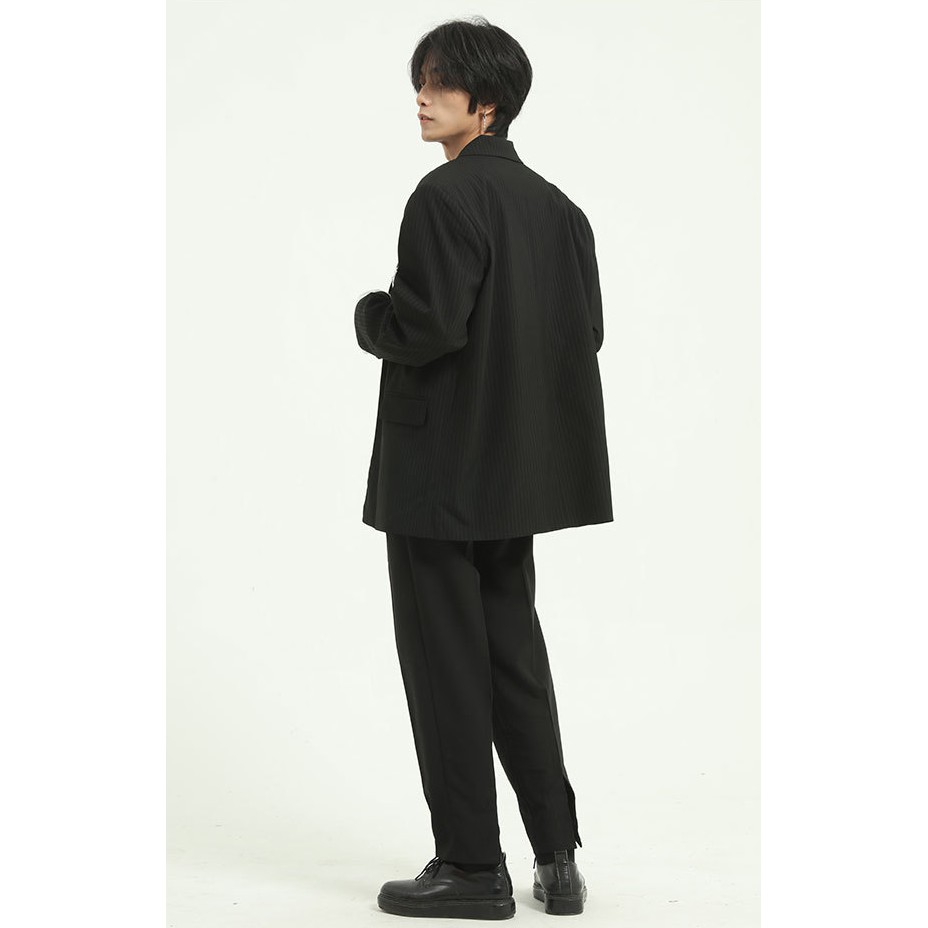 Áo blazer nam kẻ đen thời Trang Hàn Quốc | BigBuy360 - bigbuy360.vn