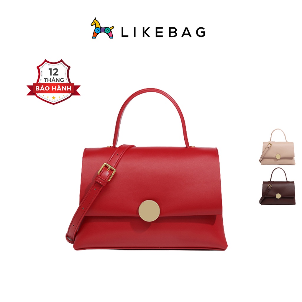Túi xách nữ đeo vai, cầm tay LIKEBAG da PU mềm đứng form cao cấp 219XK6129-2 - LIBAGI
