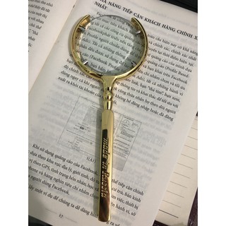 Kính lúp Magnifier Nga 70mm gọng inox 304 siêu bền đẹp vàng bóng sang trọng Hcm
